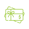 Customized gift cards Icon